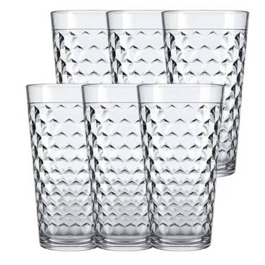 Imagem de Jogo De Copos 6 Peças De Vidro Long Drink 350Mls Marrocos
