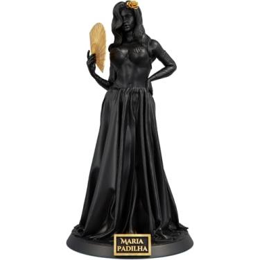 Imagem de Estátua Pombagira Maria Padilha Imagem Umbanda Candomblé (Cor Aurum Noctis)