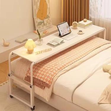 Imagem de Mesa de cama, mesa sobre a cama com rodas, mesa de rodinhas para cama, mesa ajustável sobre cama king, mesa sobre cama para escritório em casa