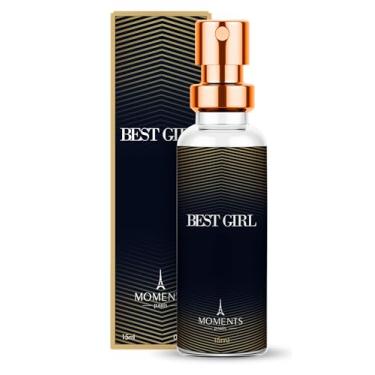 Imagem de Perfume de Bolsa Feminino BEST GIRL 15ml Moments Paris Maravilhosa Fragrância Floral Oriental Parfun Longa Duração Alta FIxação EDP Parfun Mini Spray Noite Mulher Jovem Sofisticada e Sensual.