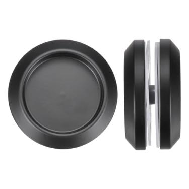 Imagem de PATIKIL Puxador redondo de vidro deslizante, 2 maçanetas de aço inoxidável 304 costas a costas para porta de banheiro 6,9 cm OD com parafuso para portas deslizantes de chuveiro, varanda, escritório