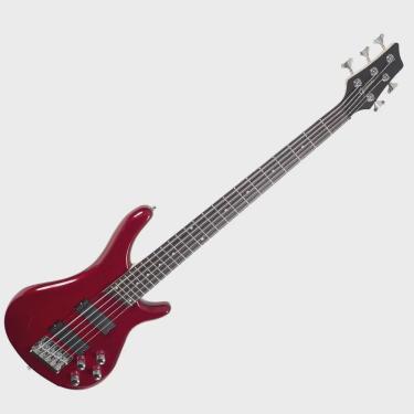 Imagem de Contrabaixo Elétrico Ativo 5 Cordas Gb205a Mr Metallic Red Giannini