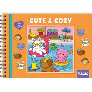 Imagem de Livro - Cute and Cozy Orange - Livro de Colorir