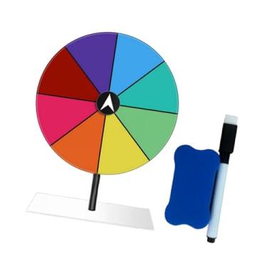 Imagem de rockible Roleta Roleta com apagador apagável de caneta reutilizável de vizinhança de roda de jogo pesado de serviço pesado para a festa do show de constituição, Base Retangular