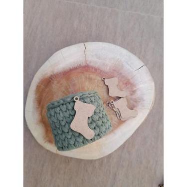 Imagem de Aplique de Natal  Tag MDF Decorativo Enfeite 20 unidades - Inova Artes
