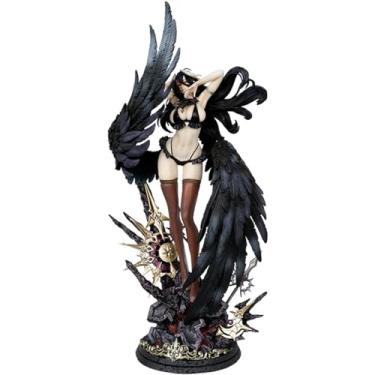 Imagem de RZAHUAHU Albedo Figure 1/4 Overlord Anime Model 22.8in Girl PVC Action Figurens