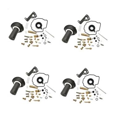 Imagem de 4 conjuntos Kit de reparo de carburador de motocicleta diafragma de êmbolo para yamaha V-MAX 1200 Vmax V-MAX1200 1985-2000 (4 conjuntos)