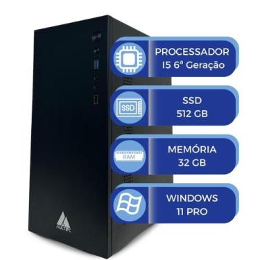 Imagem de Computador Multipc I5 6Geração Ssd 512Gb Nvme 32Gb Win11Pro
