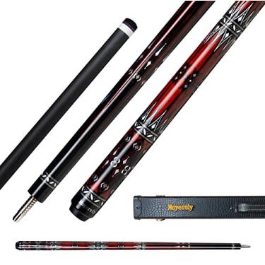 Imagem de Moyerely Taco de sinuca de fibra de carbono, bastão de sinuca de baixa deflexão de 11,8 mm/12,5 mm, bastão de sinuca profissional com estojo