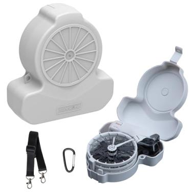 Imagem de Sinyutia Estojo de viagem para drone Dji flip, estojo de transporte portátil para acessórios Dji flip, formato de cuia, com alça de ombro (cinza)