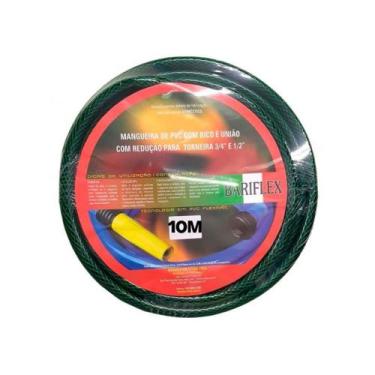 Imagem de Mangueira de jardim pvc trançada 10 mts - BARIFLEX, Verde, 10 MTS