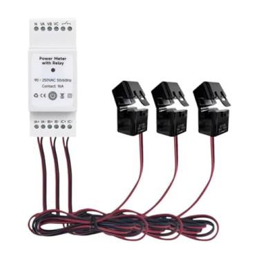 Imagem de XLWLLNJ Medidor de energia inteligente com o de energia do medidor de eletricidade inteligente do transformador de corrente para dormitório doméstico