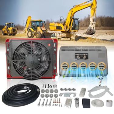 Imagem de Ar condicionado Aspligo de 24 V com design de gaiola universal para camião, caravana, carrinha, ar condicionado elétrico, unidade CA 10000 BTU para camião