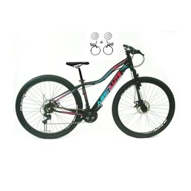 Imagem de Bicicleta Feminina Aro 29 Absolute Hera Alumínio 24v Freio a Disco Hidraulico Garfo Suspensão (Preto, 15)