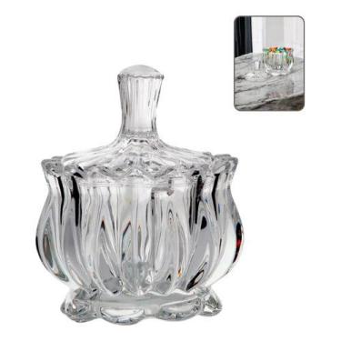 Imagem de Mini Bomboniere Baleiro De Vidro Decoração 10cm Doces - NoBrand