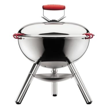 Imagem de Bodum 11529-16 Fyrkat Picnic Charcoal Grill, Cromo