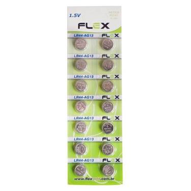 Imagem de Bateria Botao Lr44 ( Cartela C/ 14 Unid.) Flex Fx-lr44