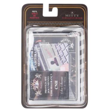 Imagem de Refil Para Carteira Mitty Porta Cartões Documentos Transparente, M