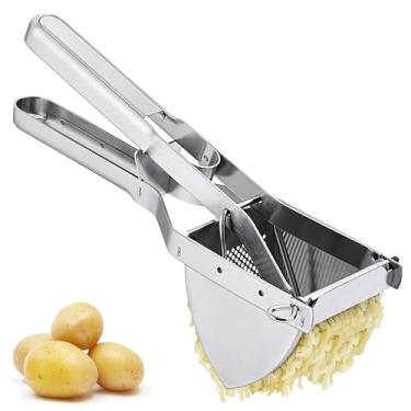 Imagem de Arroz de batata comercial MyLifeUNIT para serviço pesado, aço inoxidável, arrojador de batata para negócios e maçarico