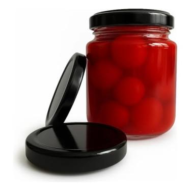 Imagem de Kit Com 24 Potes Vidro Nadir Figueiredo Belém 240ml Tampa E Lacre (Preto)