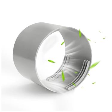 Imagem de Conector de mangueira de ar condicionado portátil para mangueiras de ventilação de exaustão de 13 cm com roscas no sentido horário e anti-horário, extensão de acoplamento de mangueira de ventilação