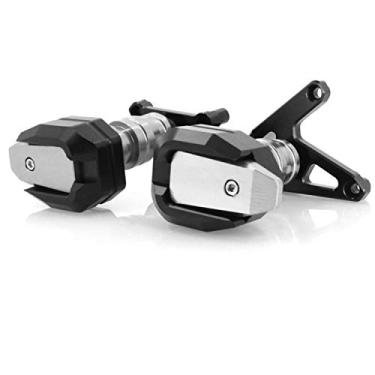 Imagem de Acc-Creativity Motocicleta CNC Alumínio Motor Crash Guard Case Frame Sliders Protector Proteção contra quedas Compatível com Honda CBR650F CBR650R CB650F CB650R 14-20 (Prata)