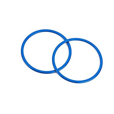 Imagem de Adesivo de acabamento de capa de alto-falante azul para porta de carro acessórios interiores para Land Rover Range Evoque Convertible Ember Edition 2013-2017