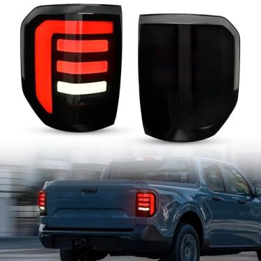 Imagem de KEWISAUTO Lanterna traseira de LED completa para Ford Maverick XL XLT Lariat 2022-2024, luz traseira fumada, luz de rodagem, luz de ré, seta para Ford Maverick XL XLT Lariat 2022 2023 2024 acessórios