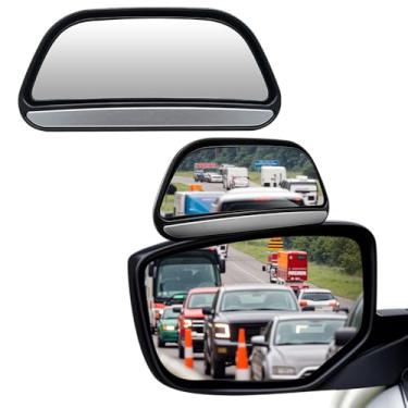 Imagem de TOTMOX 2 peças de espelhos de ponto cego, espelho retrovisor lateral de ângulo amplo ajustável para carro SUV