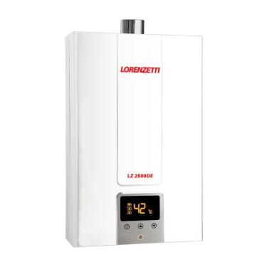 Imagem de Aquecedor De água A Gás Lz 2500de Digital Lorenzetti Gn (gás Natural)