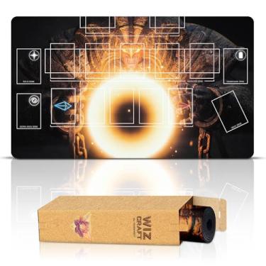 Imagem de Wizcraft Exodia The Forbidden One, One-Player (Stitched) - Compatible with Yugioh Playmat, TCG - Master Rule Duel Field Zones, Large 1-Player Card Game Mat - Original Play Mat Art