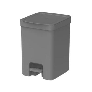 Imagem de Lixeira Trium Com Pedal Chumbo 12 Litros - Ou
