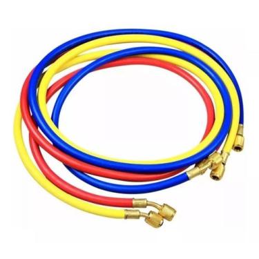 Imagem de Kit Com 3 Mangueiras P/ Manifold 1,5m Para R22 R134a R502 - VIX