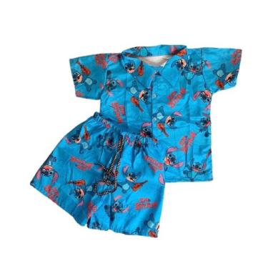 Imagem de Conjunto Infantil Menino Mauricinho Lilo Stitch - Top Baby, 1 Ano