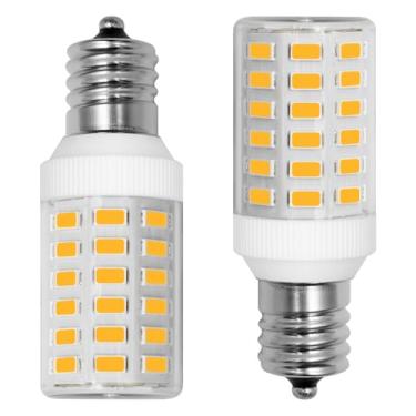 Imagem de Megereet Lâmpada Para Geladeira Kei D28M Kel 2815 D28X 2816X, Luz Freezer, Led 100-265V E17 3,8W 40W, Equivalente A Halogênio, Branco Quente 3000K, Pacote Com 2