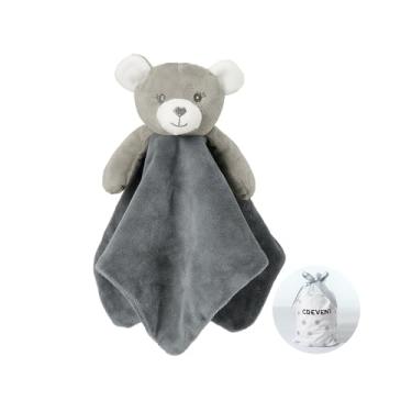 Imagem de CREVENT Cozy Plush Baby Security Blanket Loveys Para Meninas E Meninos, Brinquedo De Pelúcia Chocalho Recém-Nascidos (Urso)