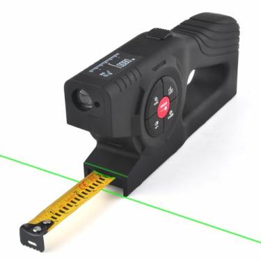 Imagem de WIN TAPE Fita Métrica Digital 3 Em 1, Ferramenta De Medição A Laser 50 Metros, Medidor Recarregável Via Usb Com Visor, Interruptor Unidade Medida Polegadas/Metros