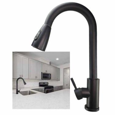 Imagem de Torneira Monocomando Pull Down Gourmet Agua Quente Fria Cozinha Bancad