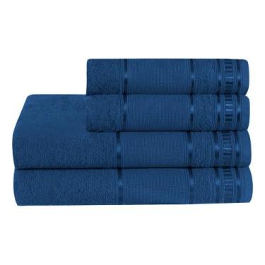 Imagem de Kit Toalha de Banho e Rosto Premium - Alta Absorção e Cores Alegres - 