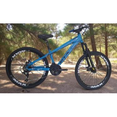 Imagem de Bicicleta 26 Gta Rebel Freeride Cor Azul 21v Freio a Disco Rodas Vmaxx
