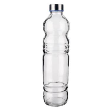 Imagem de Garrafa De Vidro Quadrada H2o 1 Litro - Euro Home