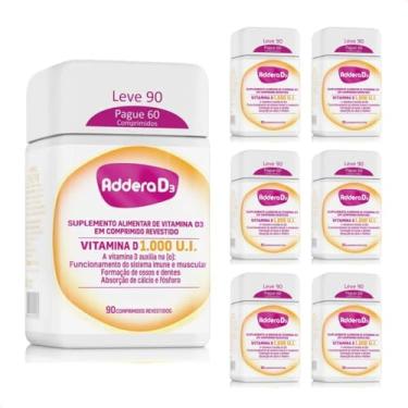 Imagem de Kit com 6 Addera D3 (Vitamina D3 1.000UI) c/90 Comprimidos cada