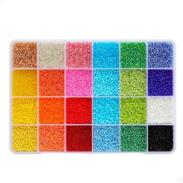 Imagem de Kit de MiçAngas com 24000 MiçAngas para Montar Pulseiras Coloridas + Silicone