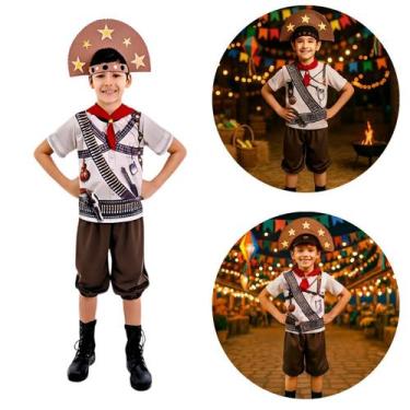Imagem de Fantasia Infantil Cangaceiro Festa Junina Lampião - Anjo Fantasias, G