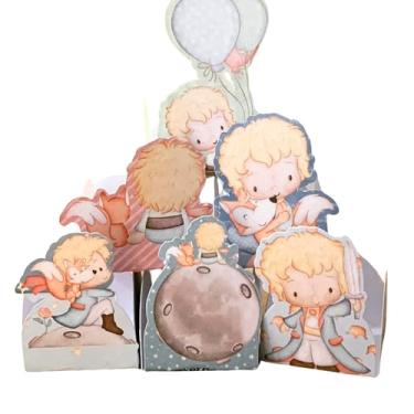 Imagem de Forminhas para Doces Tema Pequeno Príncipe — Decoração de Festa Infantil, Lembrancinha, Mesa de Doces Personalizada — Kit com 50 unidades