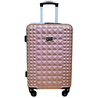 Imagem de Mala de Viagem de Bordo com rodas 360° Capacidade 10kg (ROSÉ FENIX, 58X38X25 COM EXTENSOR)