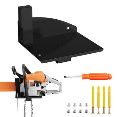 Imagem de FLEXI RODS Suporte de motosserra, suporte de parede de motosserra compatível com Stihl MS250, MS251, MS170, MS171, MS172 Rack de motosserra resistente Suporte de armazenamento de garagem Display de
