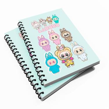 Imagem de 10 Cadernetas Infantil 48 fls Labubu mod. 1 - Premium