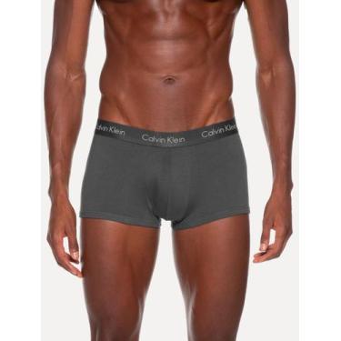 Imagem de Cueca Calvin Klein Underwear Trunk Modal Logo Prata Grafite 1UN, M/M