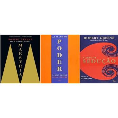 Imagem de Kit 3 Livros Robert Greene Maestria Sedução 48 Leis Do Poder -  